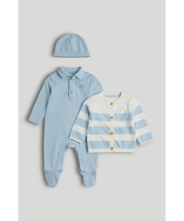MOTHERCARE šliaužtinukas, megztinis ir kepurė, AV42801 80 cm 