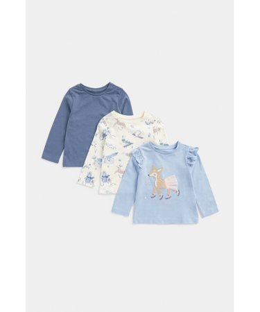MOTHERCARE marškinėliai ilgomis rankovėmis, FE312 3vnt.,  