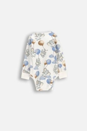 COCCODRILLO smėlinukas ilgomis rankovėmis UNDERWEAR SPECIAL BOY, kreminis, WC5412601USB-003-074, 74 
