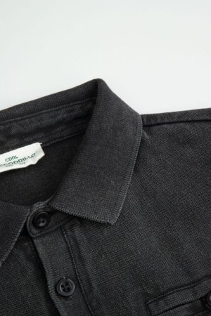 COCCODRILLO polo marškinėliai trumpomis rankovėmis, juodi, WC6143601HBJ-021-158, 158 dydis 