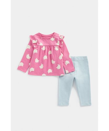 MOTHERCARE marškinėliai ilgomis rankovėmis ir tamprės, FA892 640446