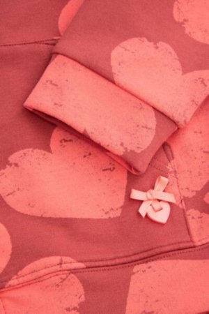 COCCODRILLO džemperis HEARTS GIRL KIDS, claret, ZC4132201HGK-017-122, 122 cm 