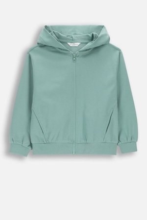 COCCODRILLO susegamas džemperis su gobtuvu, žalias, cm 