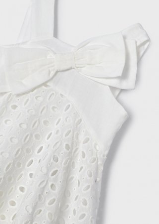 MAYORAL suknelė be rankovių 6B, balta, 3916-43 3916-43