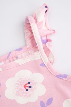 COCCODRILLO smėlinukas trumpomis rankovėmis HAPPY RETRO GIRL NEWBORN, rožinis 