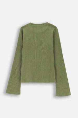 COCCODRILLO marškinėliai MYSTIC NATURE GIRL JUNIOR, žali, ZC4143102MGJ-011-164, 164 cm