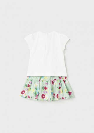 MAYORAL marškinėliai trumpomis rankovėmis ir sijonas 4D, aqua, 1979-25 1979-25