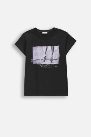 COCCODRILLO marškinėliai trumpomis rankovėmis, juodi, cm 