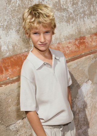 MAYORAL polo marškinėliai trumpomis rankovėmis, stone, 6.162-47, 157  cm 