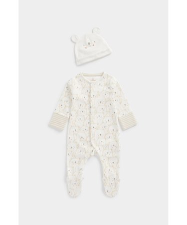 MOTHERCARE šliaužtinukas ilgomis rankovėmis ir kepurė, EB652 623751