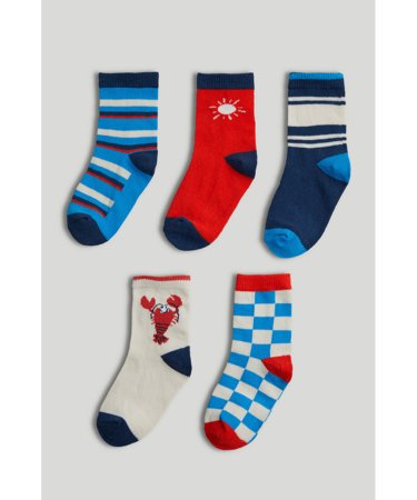 MOTHERCARE kojinės, 5 vnt., AY15501, 4-7 metai 