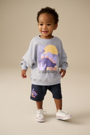 NEXT džemperis ir šortai, E60715, 104-110 