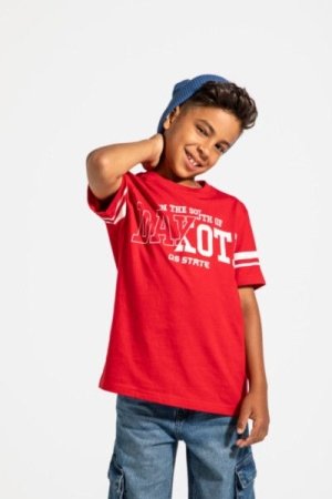 COCCODRILLO marškinėliai trumpomis rankovėmis ACADEMY BOY JUNIOR, raudoni, ZC4143203ABJ-009-152, 152 cm 