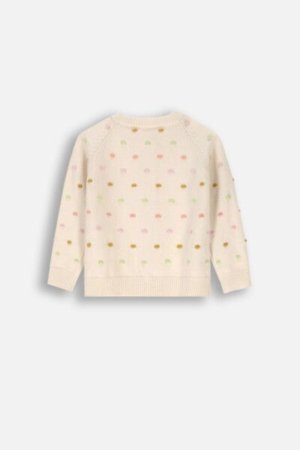 COCCODRILLO megztinis PASTELOVE GIRL NEWBORN, smėlio spalvos, ZC4172201PGN-002-086, 86 cm 