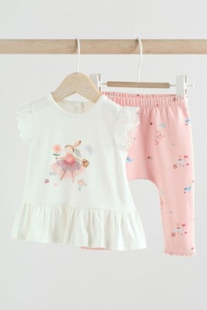 NEXT marškinėliai trumpomis rankovėmis ir tamprės, AA6495, 80-86