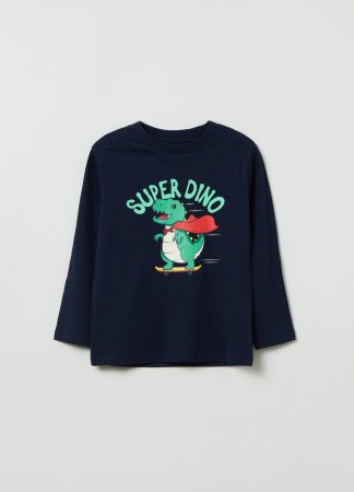 OVS BOY3-10Y T-SHIRT L/S 2M 9-10 BLUE 001821438 001821438