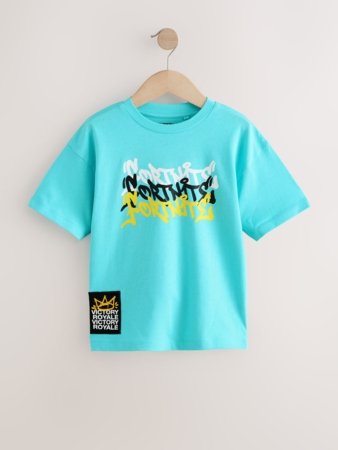 NEXT FORTNITE marškinėliai trumpomis rankovėmis, F82315, 128 cm 