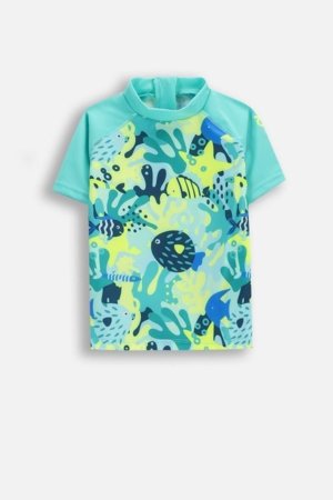 LEMON maudymosi kostiumėlis ir kepurė, žalias, WL6376801SWB-022-092, 92 dydis 