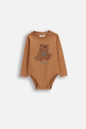 COCCODRILLO smėlinukas FOREST FRIENDS BOY NEWBORN, rudas, cm 