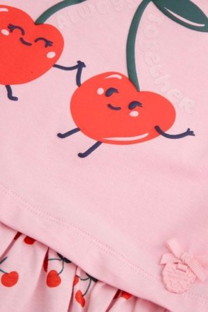 COCCODRILLO suknelė ilgomis rankovėmis MAXITROPIC GIRL NEWBORN, rožinė, WC5129102MGN-007-086, 86 cm 
