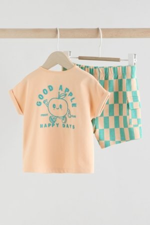 NEXT marškinėliai trumpomis rankovėmis ir šortai, AJ7214, 80-86