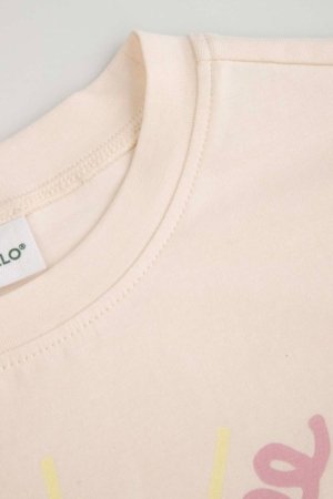 COCCODRILLO marškinėliai trumpomis rankovėmis, smėlio spalvos, WC6143205HGK-003-110, 110 cm 