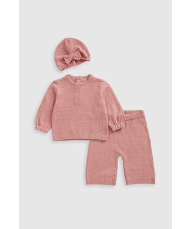 MOTHERCARE megztinis, kelnės ir kepurė, IF794 92 