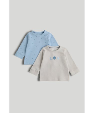 MOTHERCARE marškinėliai ilgomis rankovėmis 2 vnt., AW20601 74 cm 