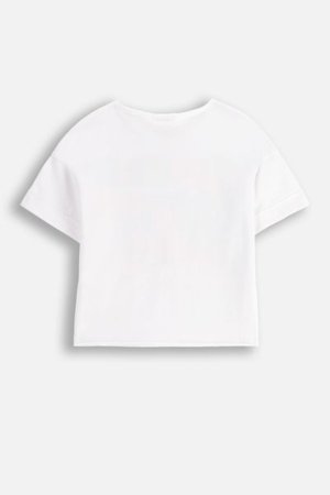 COCCODRILLO marškinėliai trumpomis rankovėmis MAXITROPIC GIRL JUNIOR, balti, WC5143201MGJ-001-164, 164 cm 