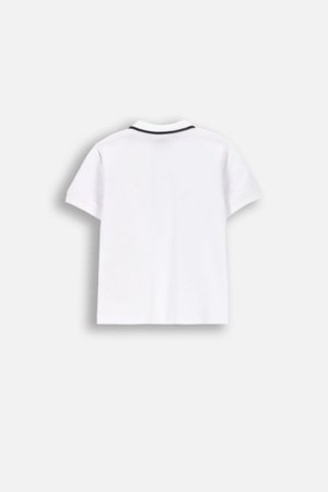 COCCODRILLO polo marškinėliai trumpomis rankovėmis, balti, dydis 