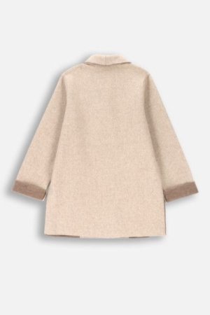 COCCODRILLO paltas RODEO GIRL JUNIOR, smėlio spalvos, ZC4151301RGJ-002-164, 164 cm 