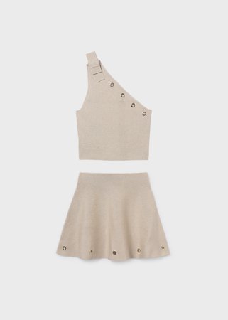 MAYORAL palaidinė ir sijonas, sand, 6.918-14, 152  cm 