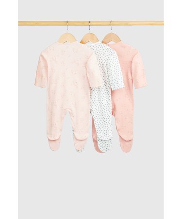 MOTHERCARE šliaužtinukas ilgomis rankovėmis, 3vnt., GF122 