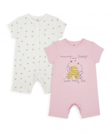 MOTHERCARE šliaužtinukas trumpomis ranovėmis, 2 vnt., YA029 499420
