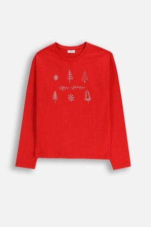 COCCODRILLO marškinėliai, raudoni, ZC5143104MER-009-092, 92 cm 