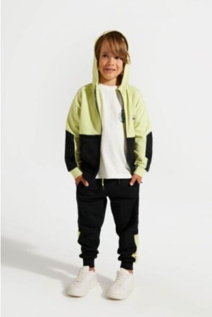 COCCODRILLO sportinės kelnės WORLD OF PIXEL BOY KIDS, juodos, ZC4120103WBK-021-122, 122 cm 