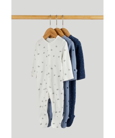 MOTHERCARE šliaužtinukas ilgomis rankovėmis 3 vnt., AW53101 cm 