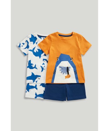 MOTHERCARE marškinėliai trumpomis rankovėmis ir šortai 2 vnt., LM199 98 