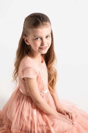 COCCODRILLO suknelė trumpomis rankovėmis ELEGANT JUNIOR GIRL, rožinė, WC5128207EJG-033-164, 164 cm 