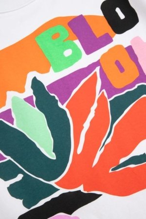 COCCODRILLO marškinėliai trumpomis rankovėmis MAXITROPIC GIRL JUNIOR, balti, WC5143201MGJ-001-164, 164 cm 