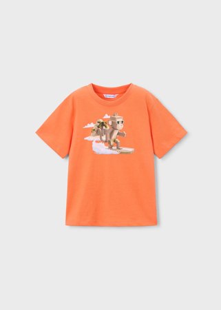 MAYORAL marškinėliai trumpomis rankovėmis, orange, 3.077-84, 134  cm 