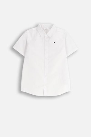 COCCODRILLO marškiniai ilgomis rankovėmis BACK TO SCHOOL BOY, balti, WC5136201BSB-001-164, 164 cm 