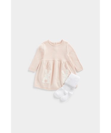 MOTHERCARE suknelė ilgomis rankovėmis ir pėdkelnės, CB631 605307
