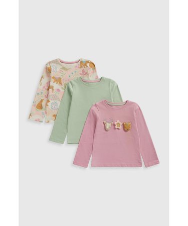MOTHERCARE marškinėliai ilgomis rankovėmis 3 vnt., JL520 116 