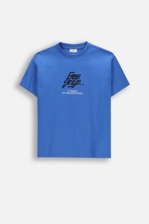 COCCODRILLO marškinėliai trumpomis rankovėmis, mėlyni, WC6143202RBJ-032-134, 134 cm 