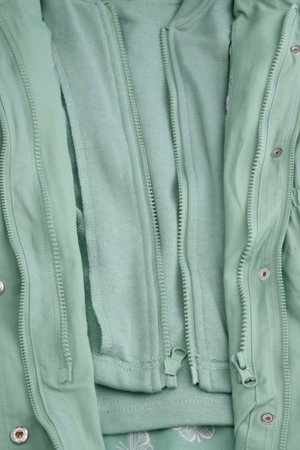 COCCODRILLO striukė OUTERWEAR GIRL KIDS, žalia, WC5152404OGK-027-122, 122 cm 
