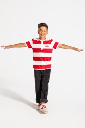 COCCODRILLO marškinėliai ilgomis rankovėmis ACADEMY BOY JUNIOR, raudoni, ZC4143201ABJ-009-152, 152 cm 