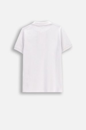 COCCODRILLO polo marškinėliai trumpomis rankovėmis, balti, WC6143601EJB-001-116, 116 dydis 