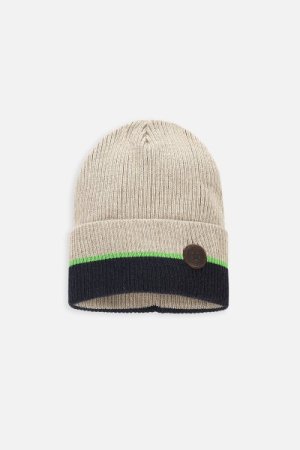 COCCODRILLO kepurė ACCESSORIES AUTUMN BOY, smėlio spalvos, ZC3364303AAB-002 ZC3364303AAB-002-056