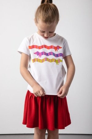 COCCODRILLO sijonas ACADEMY GIRL KIDS, raudonas, cm 
